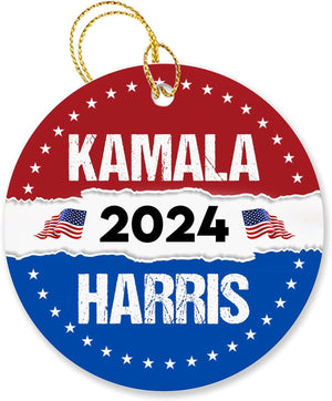 Kamala Harris Ornament 2024, Harris Walz Ornament, Kamala Ornaments, Election 2024