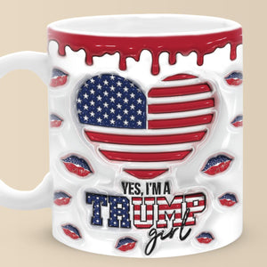 Trump 3D Inflated Mug, Gift For Trump Supporters, Election 2024