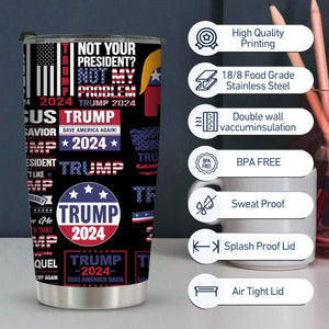 Trump 2024 Tumbler, Gift For Trump Supporters, Election 2024