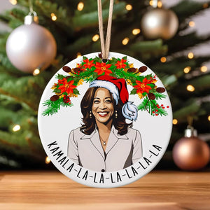 Kamala Harris Ornament 2024, Kamala-la-la-la-la-la Ornament, Kamala Ornaments, Election 2024