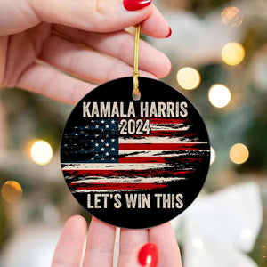 Kamala Harris Ornament 2024, Let's Win This Ornament, Kamala Ornaments, Election 2024