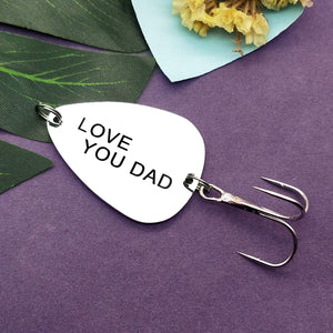 Fishing Lure Hook Dad Birthday Gift Fisherman Gift Appreciation Gift for Dad Christmas Thank You Gift for Daddy Father Papa Father Gift from Daughter Son Fishing Hook