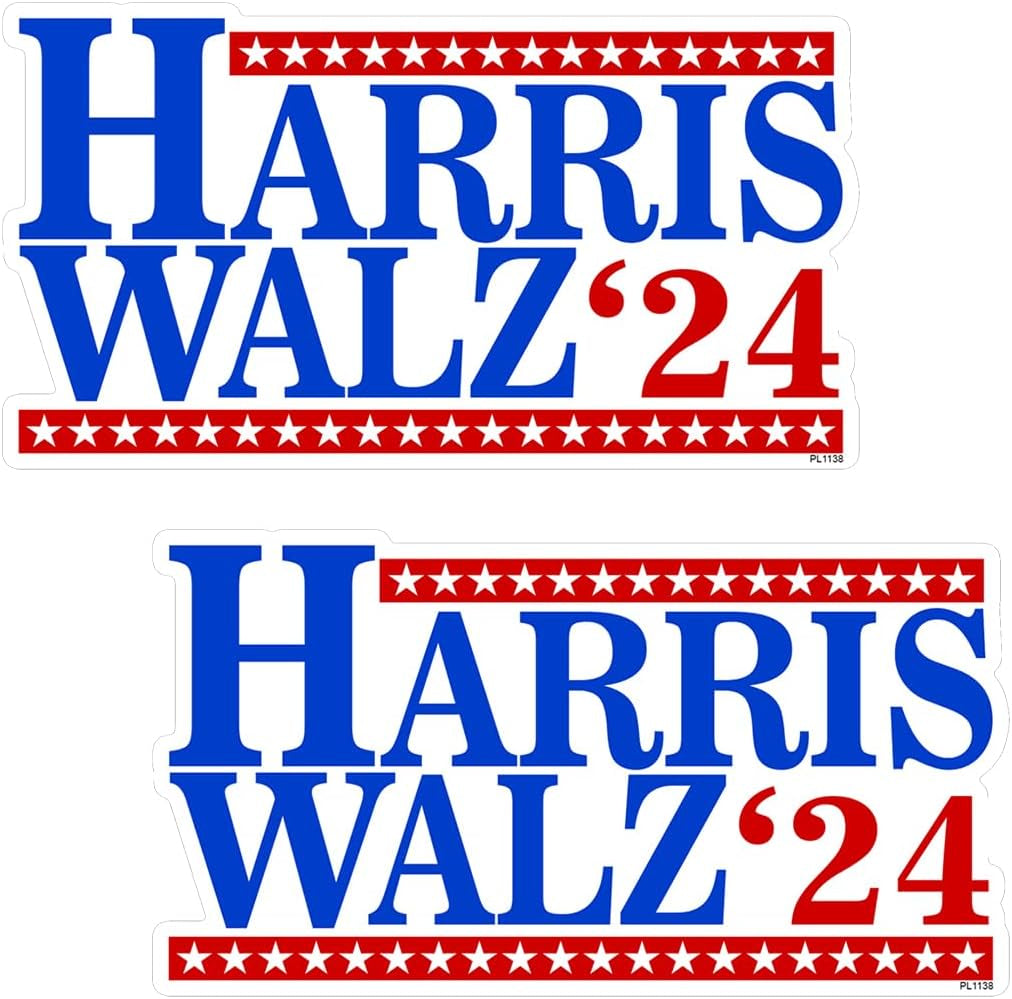 Kamala Harris Walz, Harris Walz '24 Sticker Decal Multiple Colors and Sizes 