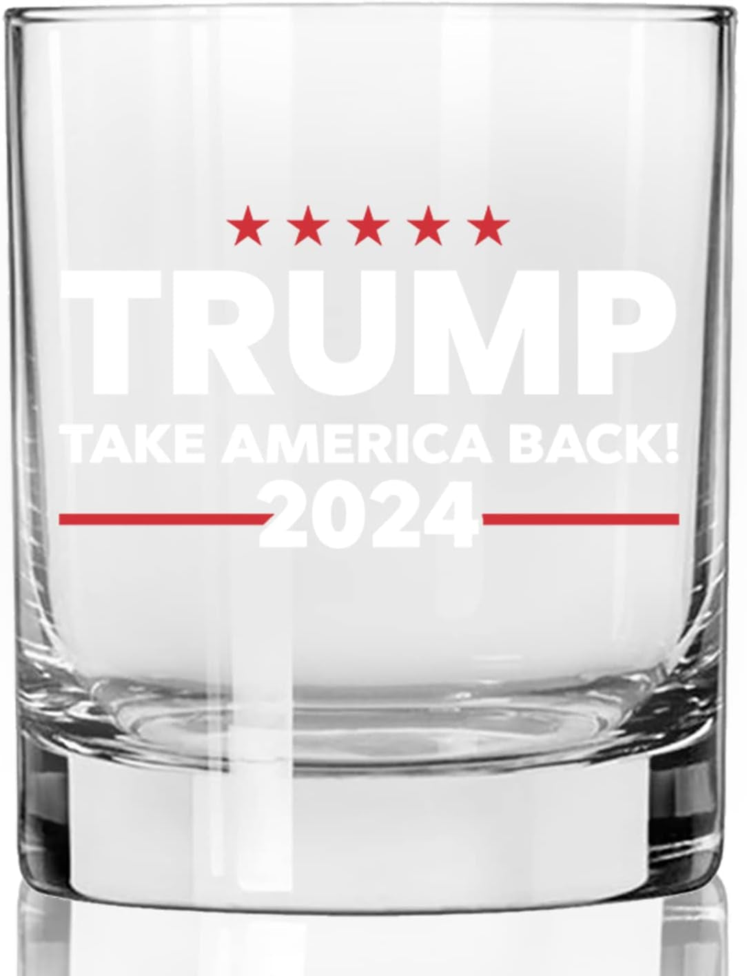 Trump Take America Back, Engraved Rock Glass, Election 2024