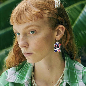 American Girl Flag Republican, Trump Earrings, Election 2024