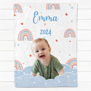 Baby Blanket Remove Background, Custom Photo Blanket, Christmas Gifts For Baby, Personalized Blanket