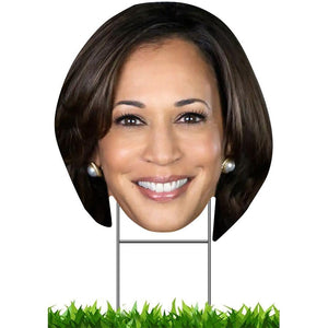 Kamala Harris Head Yard Sign, Gift For Kamala Supporters, Election 2024