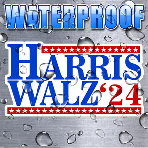 Kamala Harris Walz, Harris Walz '24 Sticker Decal Multiple Colors and Sizes 