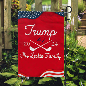 Golf 47 2024 Trump, Personalized House Flag, Home Decoration, Election 2024