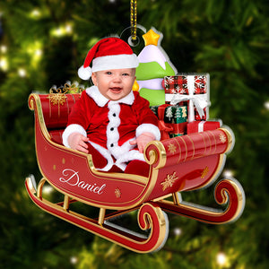 Custom Photo Baby Newborn, Personalized Shape Ornaments, Baby Ornaments, New Born Gift