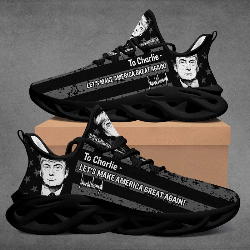 Trump Let's Make America Great Again MaxSoul Shoes, Personalized Sneakers, Gift For Trump Fans, Election 2024