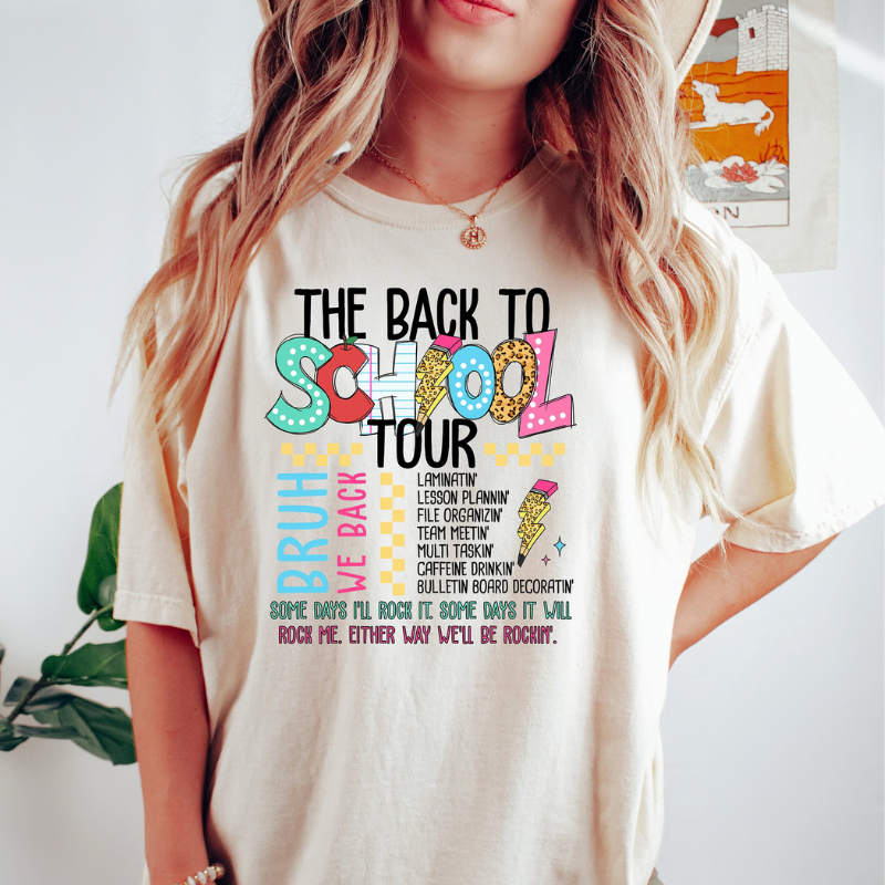 The Back To School Tour, Bruh We Back, Personalized Shirt, Gifts For Girl