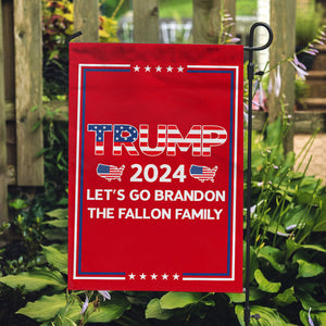 Let's Go Brandon Trump 2024, Personalized House Flag, Home Decoration, Election 2024