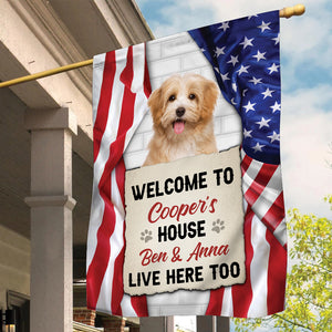 Welcome To The Dog House, Personalized Garden Flags, Gifts For Dog Lovers, Custom Photo