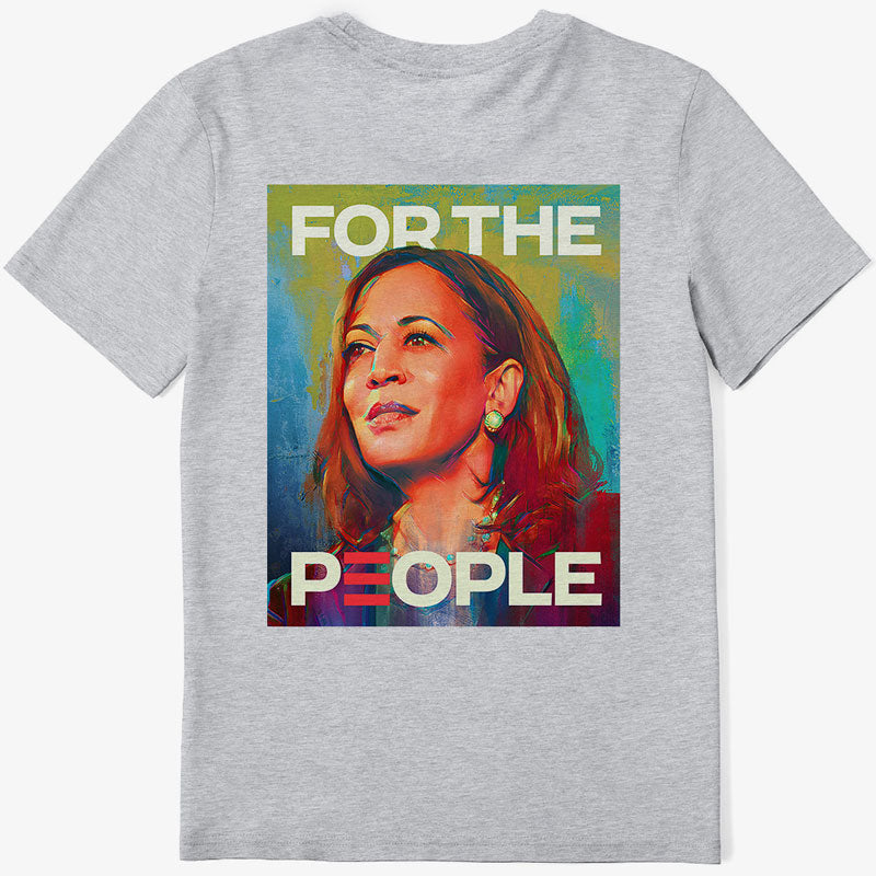 Kamala Harris For The People Retro, Kamala Harris Backprint Light Shirt, Gift For Kamala Harris Supporters, Election 2024