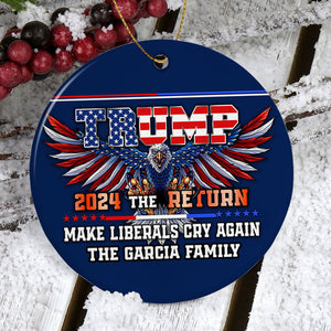 Trump 2024 The Return, Personalized Ornaments, Trump Ornament, Election 2024