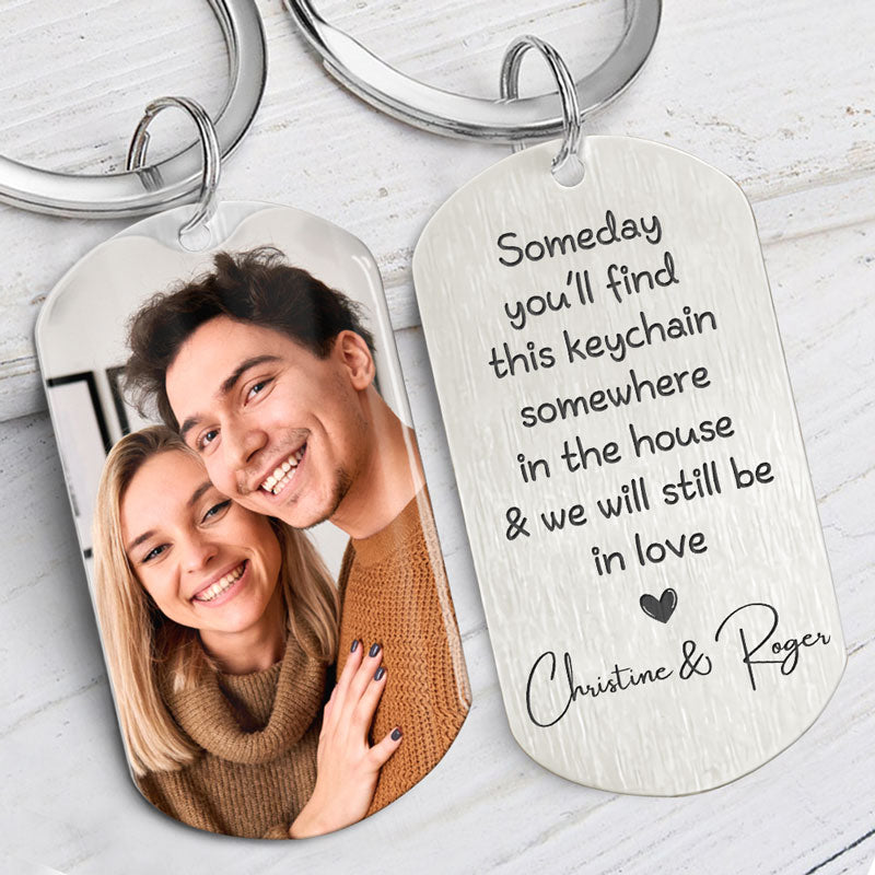 We Will Still Be In Love, Personalized Keychain, Anniversary Gifts For Him, Custom Photo