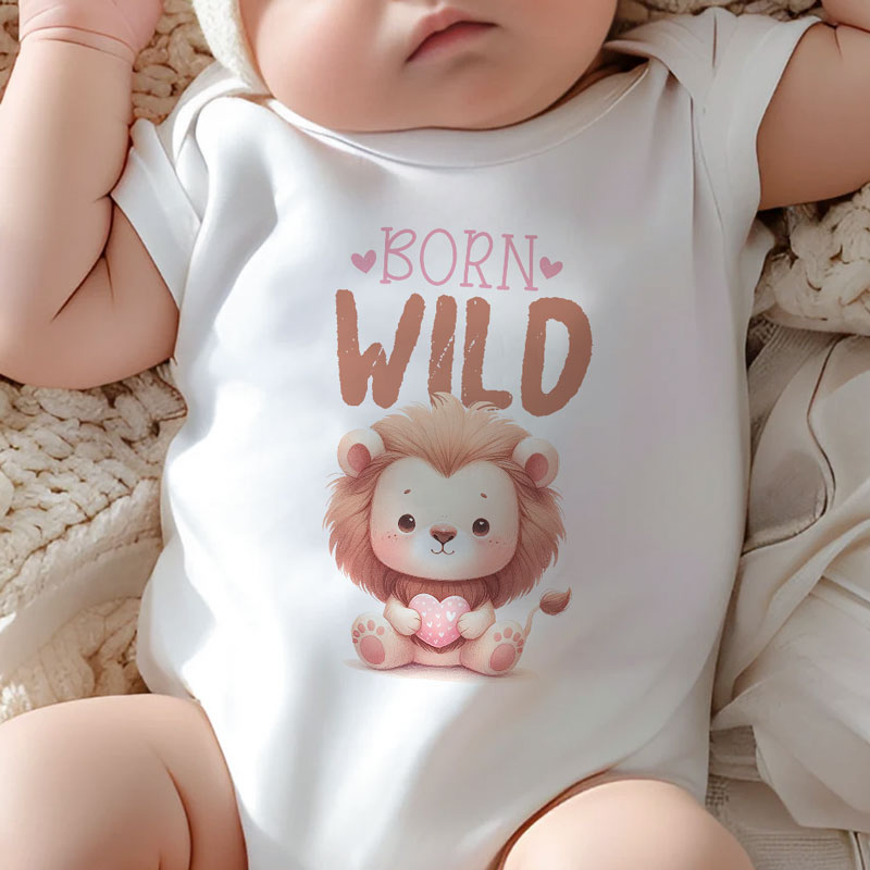 Born Wild, Personalized Baby Clothes, Custom Baby Onesies, Baby Shower Gifts