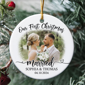 Couple First Christmas Together, Personalized Ornaments, Anniversary Gifts, Custom Photo