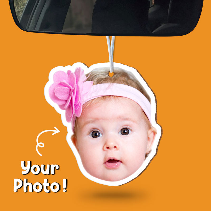 Custom Face Photo Air Freshener, Personalized Air Freshener, Car Accessories, Custom Photo