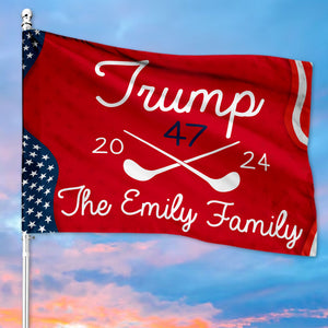 Golf 47 2024 Trump, Personalized House Flag, Home Decoration, Election 2024