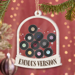 The Eras Tour Shape Ornament, Personalized 3 Layers Shaker Ornament