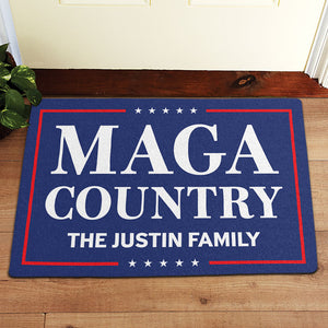 Maga Country Trump, Personalized Doormat, Trump Doormat, Home Decoration For Trump Fans, Election 2024