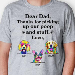 Thanks For Picking Up My Poop Dog Pop Art, Personalized Shirt, Gifts For Dog Lovers