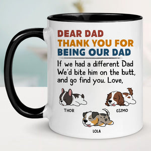 Bite Him On The Butt, Personalized Accent Mug, Gift For Dog Lovers