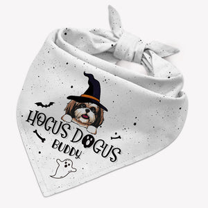 Hocus Dogus Halloween, Personalized Bandana, Custom Gift For Dog