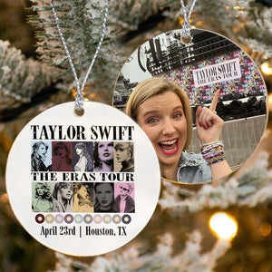 The Eras Tour Ornament, Personalized Ornaments 2 Sides, Custom Photo