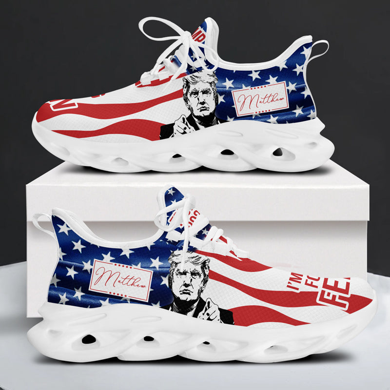 I'm Voting For The Felon Trump 2024 MaxSoul Shoes, Personalized Sneakers, Gift For Trump Fans, Election 2024