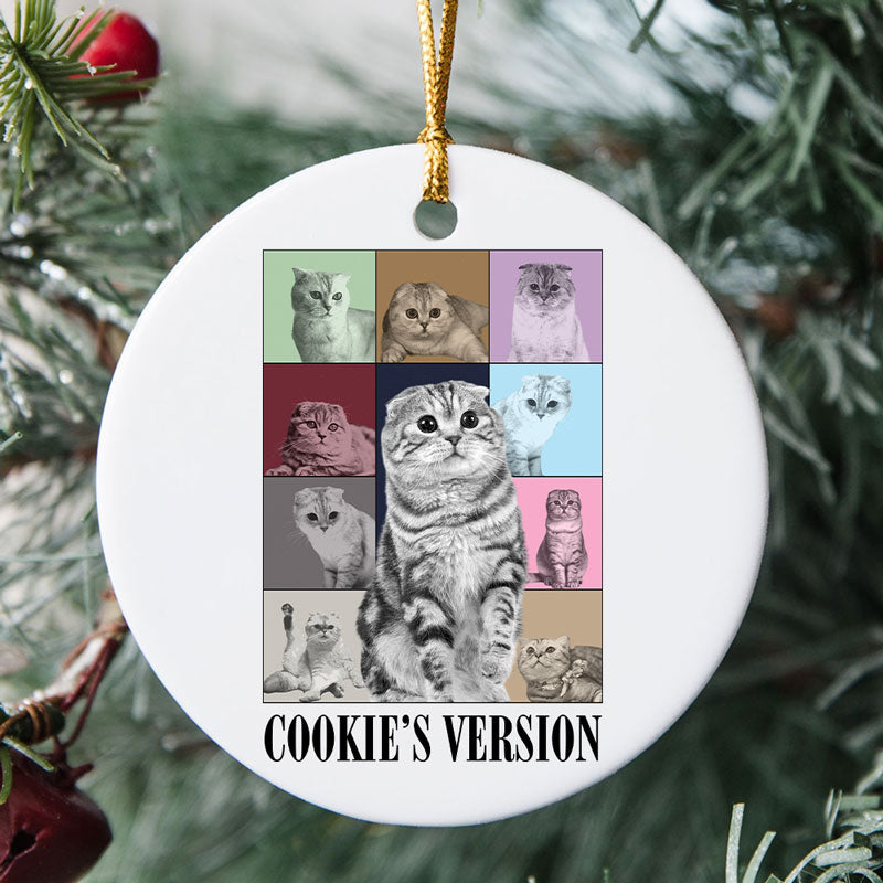 Eras Tour Style Ornament, Personalized Ornaments, Custom Photo