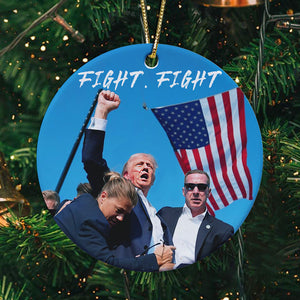 Trump Fight, Trump Assassination, Trump Ornaments, Election 2024