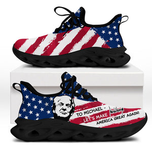 Let's Make America Great Again Trump MaxSoul Shoes, Personalized Trump Sneakers, Trump Shoes, Election 2024