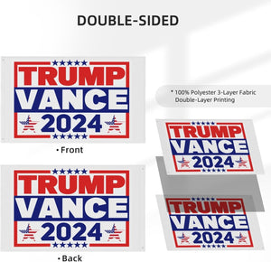 Trump Vance 2024 House Flag, Gift For Trump Supporters, Election 2024