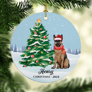 Christmas Dog Ornaments, Personalized Ornaments, Custom Gift for Dog Lovers