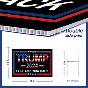 Trump Take America Back Yard Signs