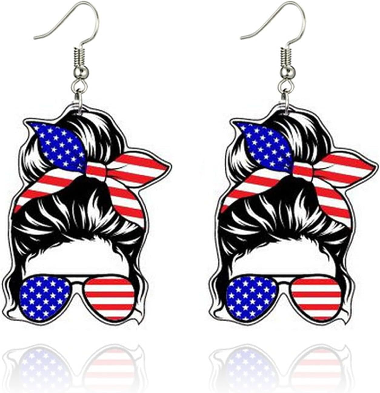 American Girl Flag Republican, Trump Earrings, Election 2024