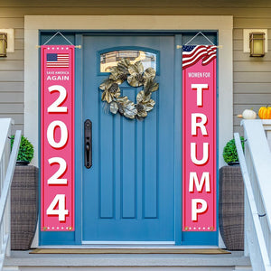 Women for Trump 2024 Porch Signs, Banners Outdoor, Gift For Trump Fans, Election 2024