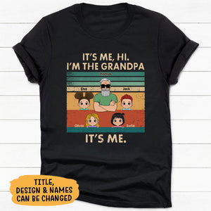 It's Me Hi I'm The Dad, Personalized Shirt, Father's Day Gifts For Dad