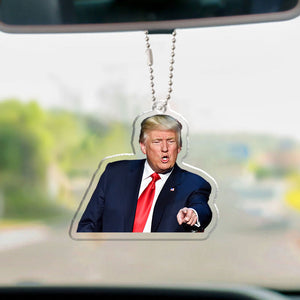 Custom Trump Photo Air Freshener, Personalized Air Freshener, Car Accessories For Trump Fan, Election 2024