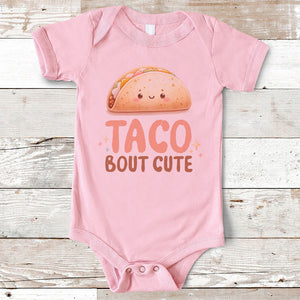 Taco Bout Cute, Personalized Baby Clothes, Custom Baby Onesies, Baby Shower Gifts