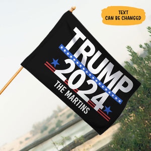 Trump 2024, Personalized House Flag, Trump Homage
