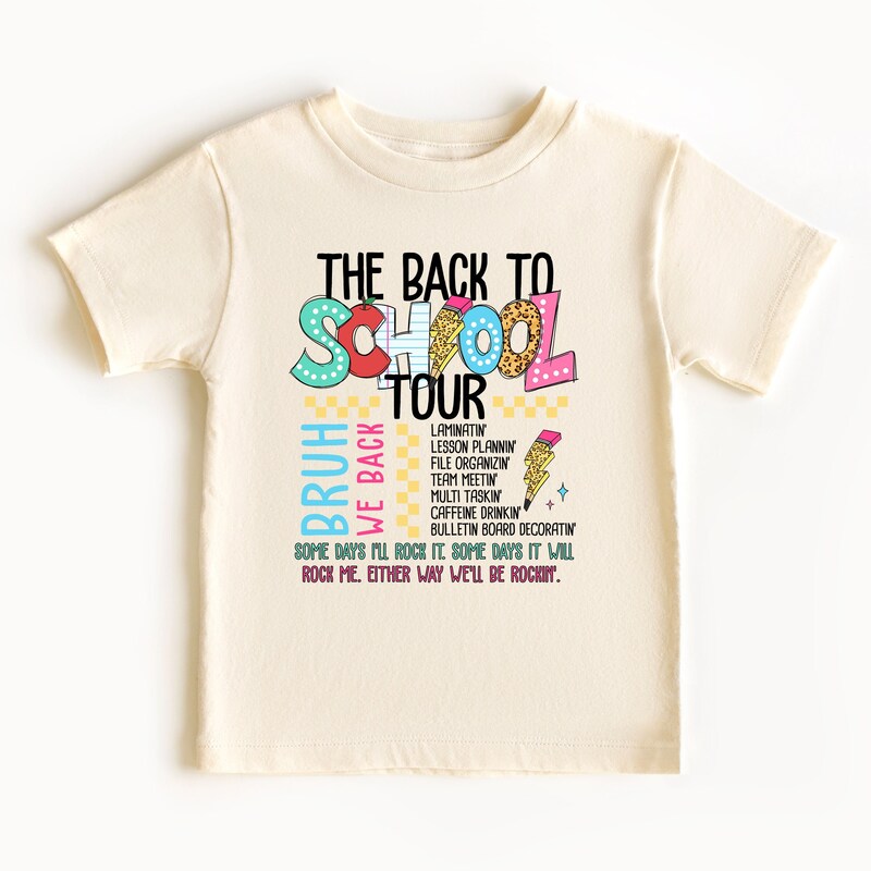 The Back To School Tour, Bruh We Back, Personalized Shirt, Gifts For Girl