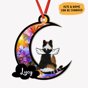 Loss of Pet Sympathy, Personalized Suncatcher Ornament, Car Hanger Memorial Gifts