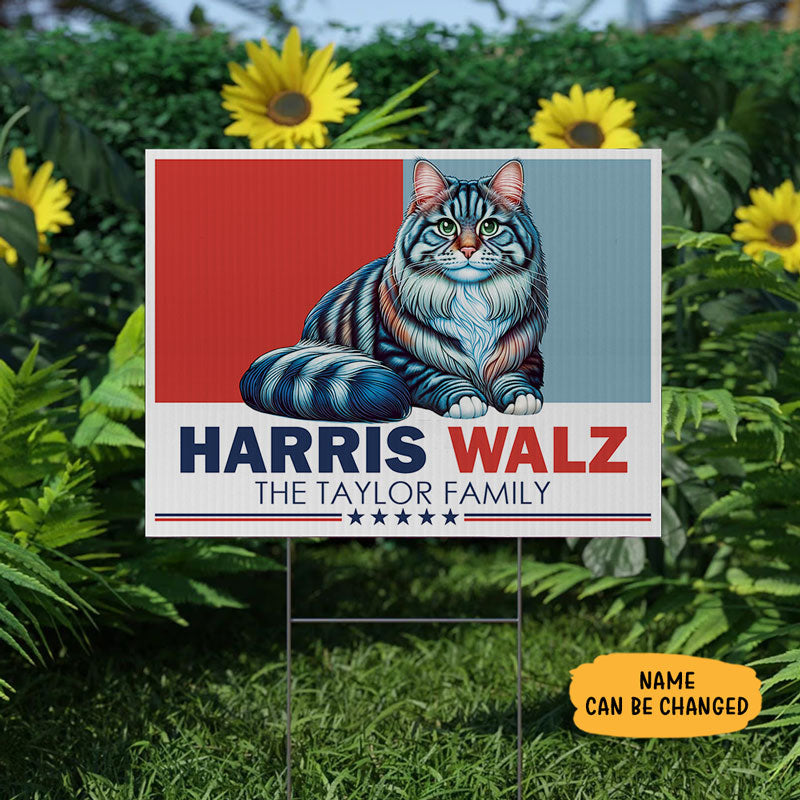 Harris Walz Yard Sign, Personalized Yard Sign, Kamala Harris Supporters, Election 2024