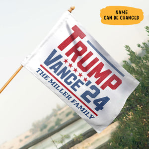 Trump Vance'24 Flag, Personalized House Flag, Home Decoration, Election 2024