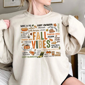 Retro Fall Vibes, Autumn Sweatshirt, Fall Sweater, Fall Shirt for Women