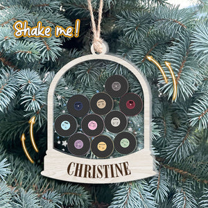 The Eras Tour Shape Ornament, Personalized 3 Layers Shaker Ornament